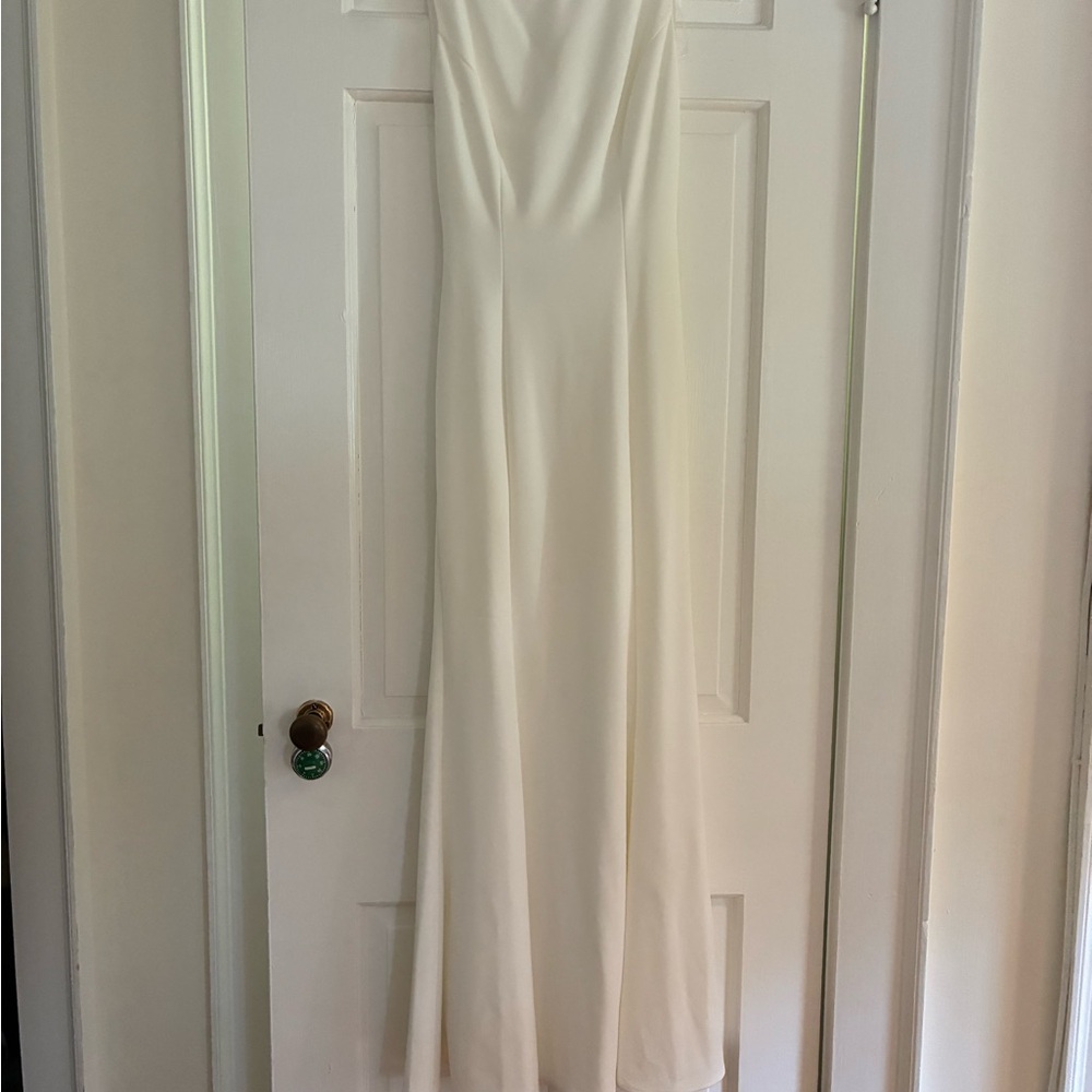 BHLDN Cream Maxi Dress